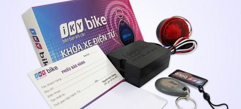 Bộ khóa chống trộm xe máy Iky bike kèm phiếu bảo hành