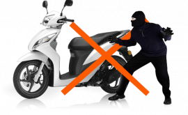 Khóa chống trộm xe máy có remote