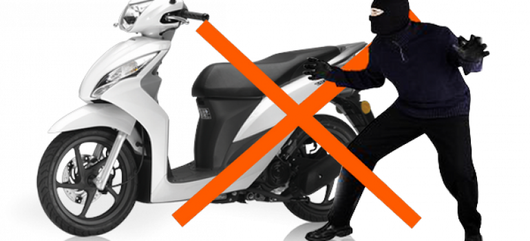 Khóa chống trộm xe máy có remote