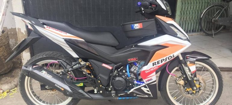 Winner 150cc chien binh duong pho nay khung khiep hon voi khoi do choi